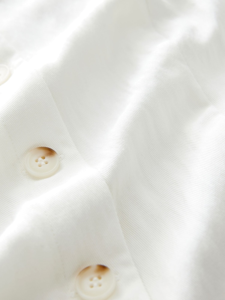 Ecru Long Line Sleeveless Waistcoat - Image 8 of 8