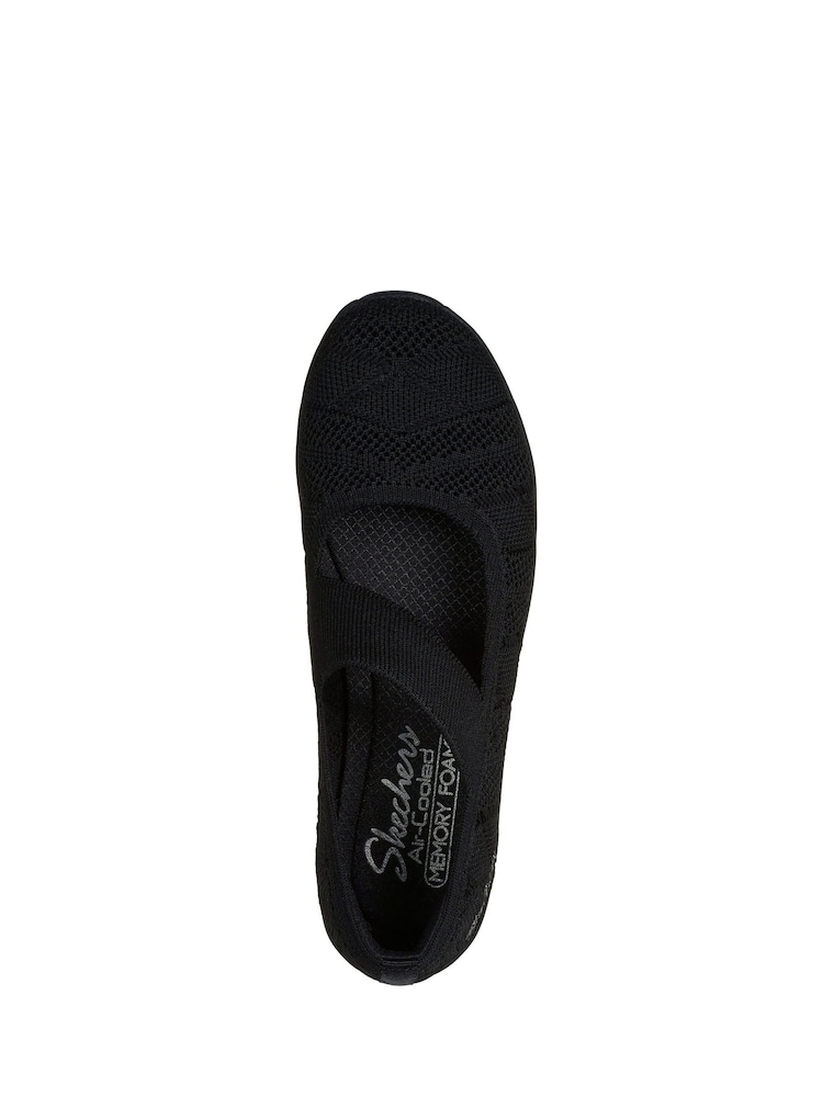 Skechers Black Womens Be Cool Shoes - Image 4 of 5
