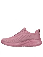 Skechers Pink Womens Bobs Squad Chaos Face Off Trainers - Image 2 of 5
