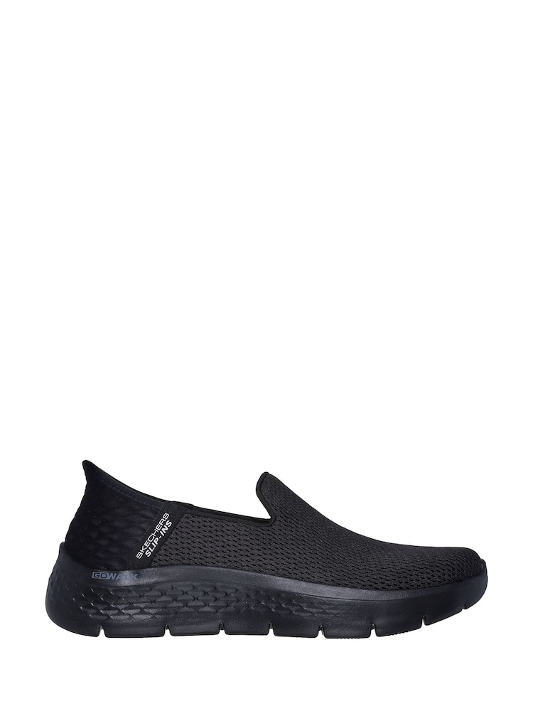Skechers Black Womens Slip Ins Go Walk Flex Trainers - Image 1 of 5