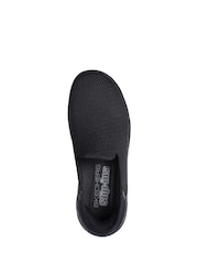 Skechers Black Womens Slip Ins Go Walk Flex Trainers - Image 4 of 5