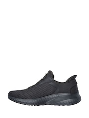 Skechers Black Dark Standard Fit Slip-Ins: BOBS Sport Squad Chaos Trainers - Image 2 of 5