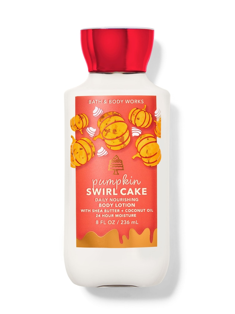 Bath & Body Works Pumpkin Swirl Cake Daily Nourishing Body Lotion 8 fl oz / 236 mL - Image 1 of 1 Bath & Body Works Pumpkin Swirl Cake Daily Nourishing Body Lotion 8 fl oz / 236 mL - Image 1 of 1