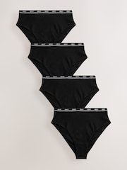 Black with Black Logo - Pack de 4 bragas con logotipo - Imagen 4 de 10