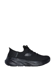 Negro - Zapatillas de corte holgado sin cordones Edgeride de Skechers - Imagen 1 de 3