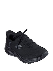 Negro - Zapatillas de corte holgado sin cordones Edgeride de Skechers - Imagen 2 de 3