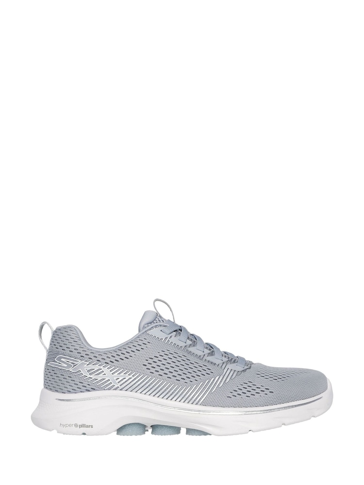 Skechers Grey Go Walk 7 Hailey Trainers - Image 1 of 5