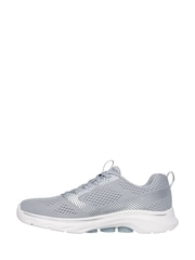 Skechers Grey Go Walk 7 Hailey Trainers - Image 2 of 5