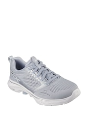 Skechers Grey Go Walk 7 Hailey Trainers - Image 3 of 5