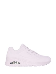 Skechers White Uno Stand On Air Trainers - Image 1 of 3
