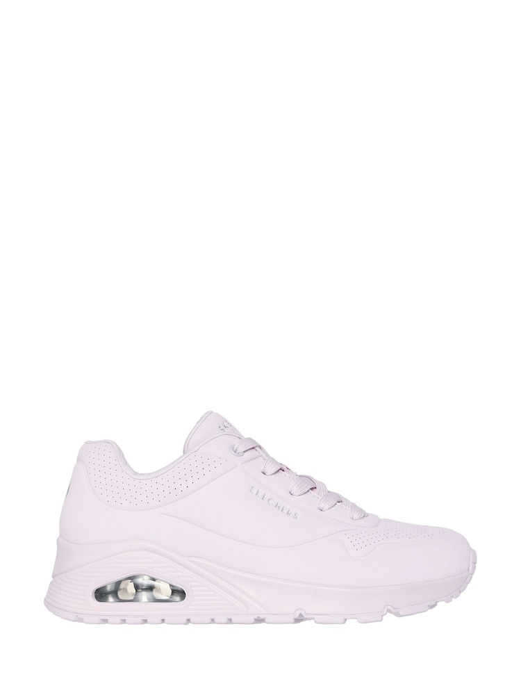 Skechers White Uno Stand On Air Trainers - Image 1 of 3