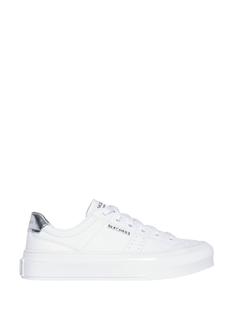 White/Silver - Skechers Selene Sophisticated Style Trainers - Image 1 of 5