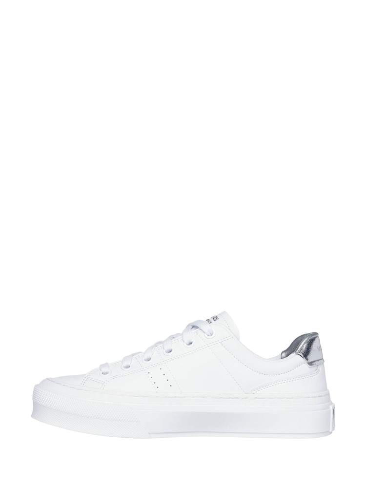 White/Silver - Skechers Selene Sophisticated Style Trainers - Image 2 of 5