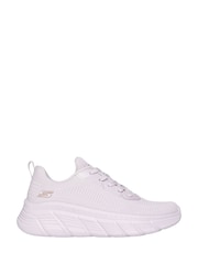 Skechers White Womens Bobs B Flex Hi Flying Trainers - Image 1 of 3
