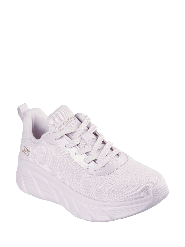 Skechers White Womens Bobs B Flex Hi Flying Trainers - Image 2 of 3