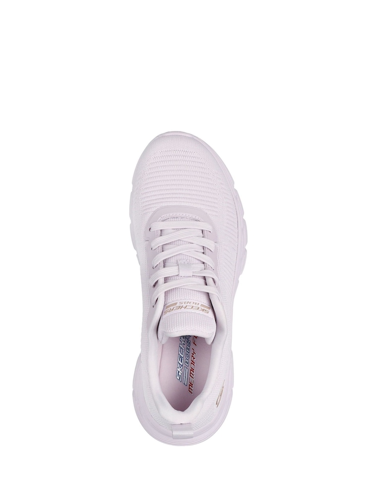 Skechers White Womens Bobs B Flex Hi Flying Trainers - Image 3 of 3