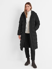 Tog 24 Black Womens Glaston Longline Thermal Parka Hooded Puffer Coat - Image 1 of 7