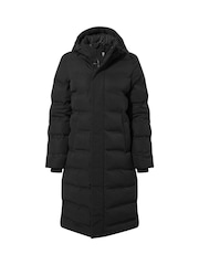 Tog 24 Black Womens Glaston Longline Thermal Parka Hooded Puffer Coat - Image 7 of 7