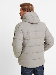 Tog 24 Cream Mens Hooded & Water-Repellent Hamilton Padded Parka - Image 3 of 7