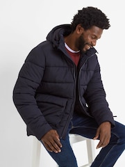 Tog 24 Black Mens Hooded & Water-Repellent Hamilton Padded Parka - Image 3 of 7