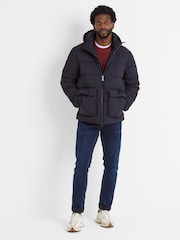 Tog 24 Black Mens Hooded & Water-Repellent Hamilton Padded Parka - Image 4 of 7