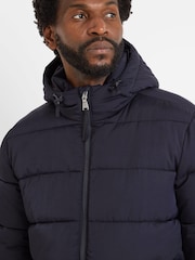 Tog 24 Black Mens Hooded & Water-Repellent Hamilton Padded Parka - Image 5 of 7