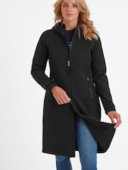 Tog 24 Black Womens Enya Softshell Long Jacket - Image 6 of 7