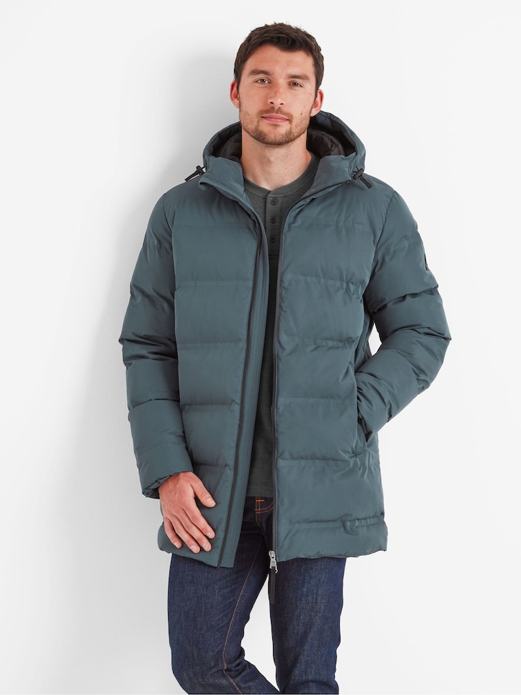 Tog 24 Grey Mens Brinkley Waterproof Hooded Parka - Image 2 of 7