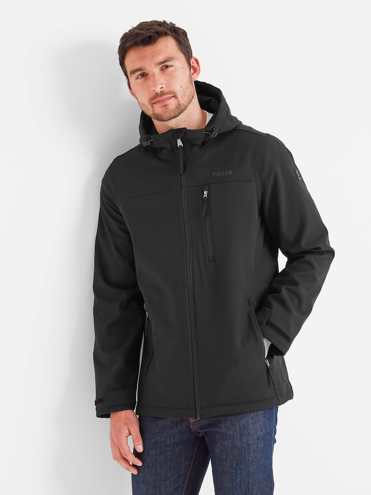 Tog 24 Black Mens Retner Softshell Hooded Jacket - Image 2 of 7