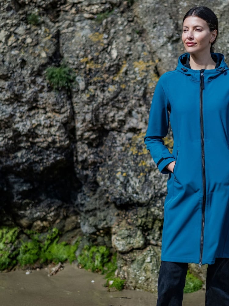 Tog 24 Blue Womens Enya Softshell Long Jacket - Image 1 of 6