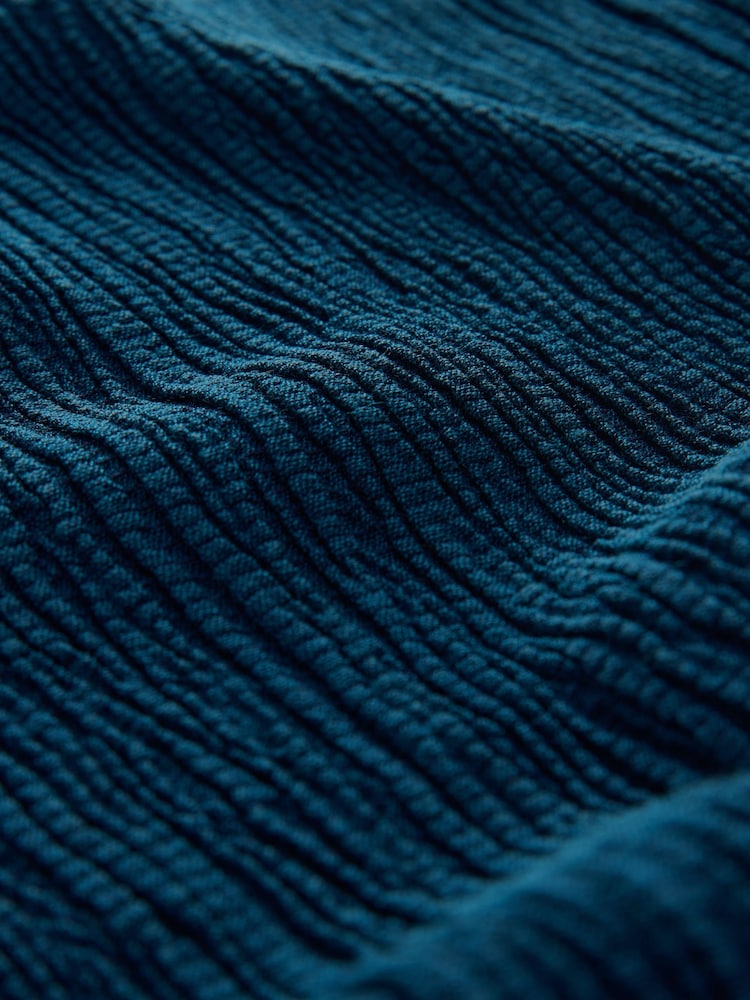 Denim azul - Top de manga corta raglán con textura - Imagen 7 de 7 Denim azul - Top de manga corta raglán con textura - Imagen 7 de 7
