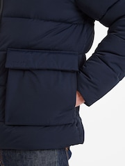 Tog 24 Blue Mens Hooded & Water-Repellent Hamilton Padded Parka - Image 6 of 7