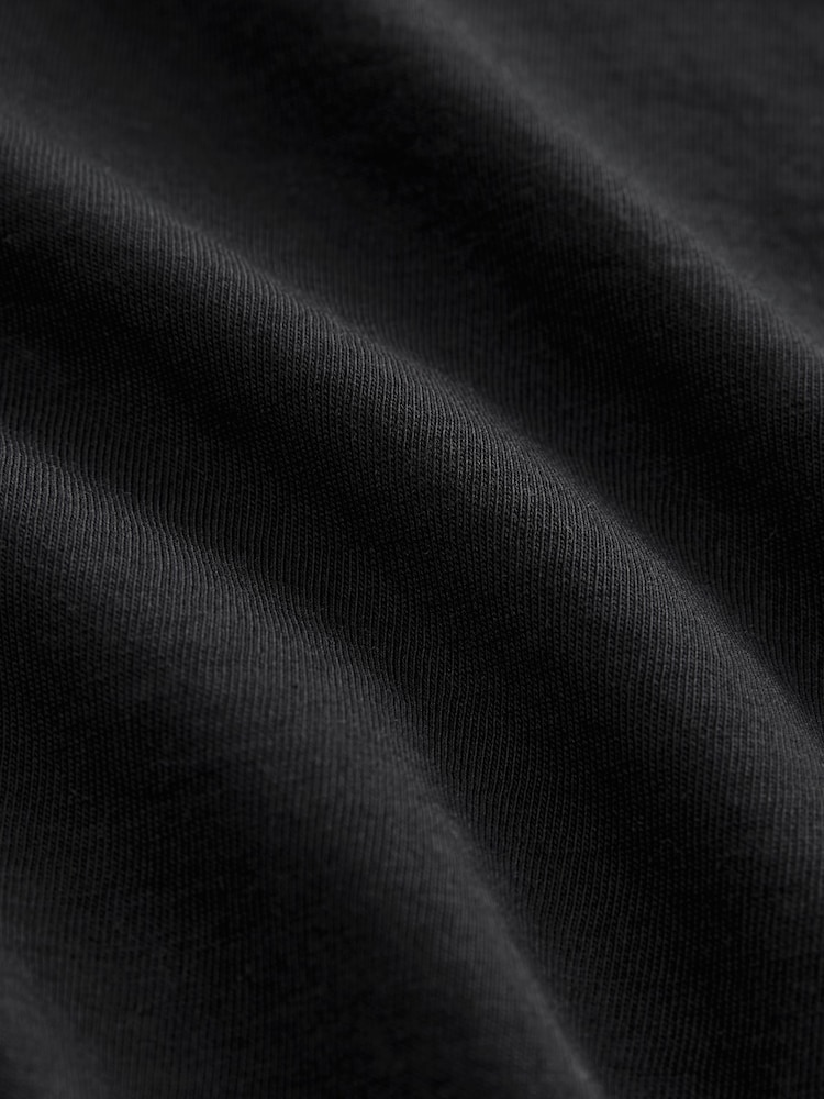 Negro - Camiseta de algodón 100 % con bolsillo adornado - Imagen 6 de 6 Negro - Camiseta de algodón 100 % con bolsillo adornado - Imagen 6 de 6