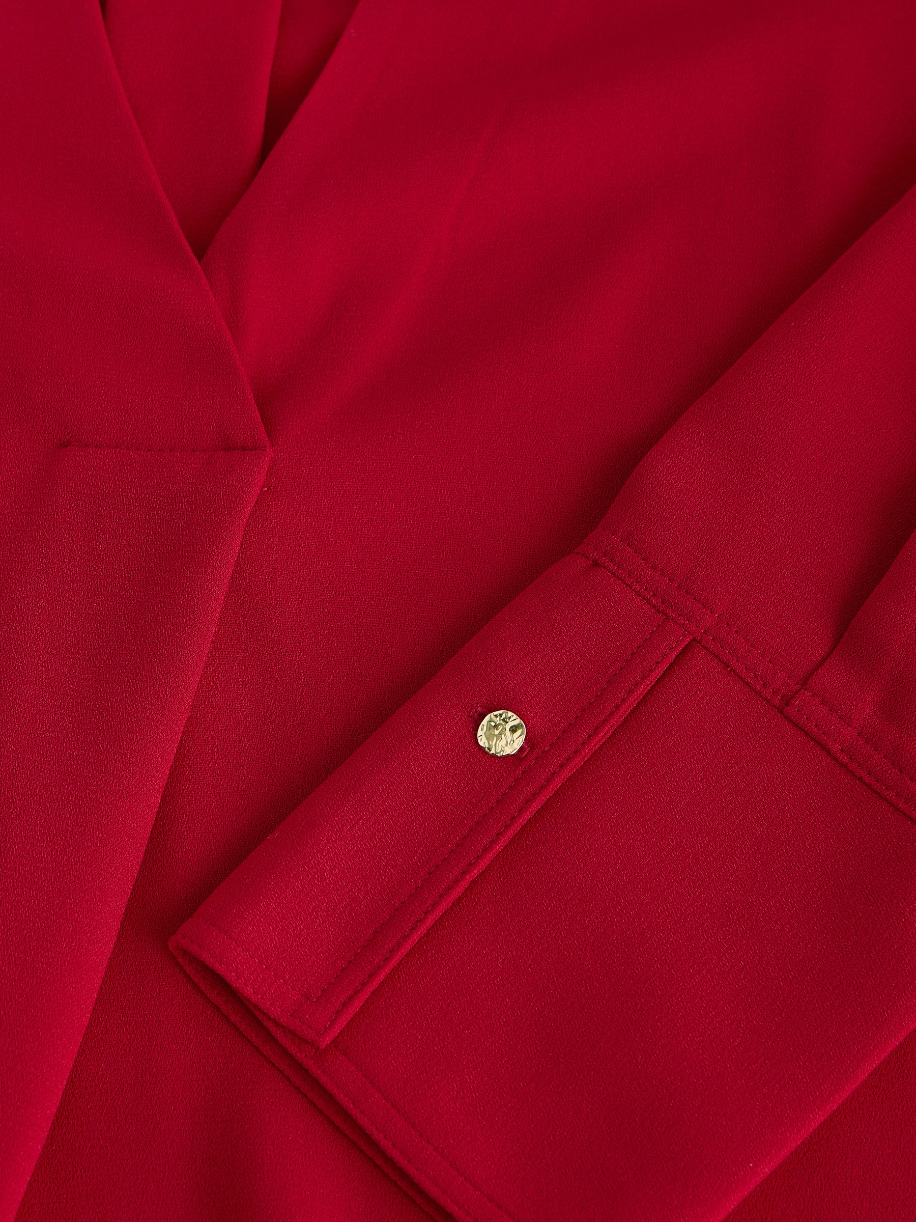 Buy Red Relaxed Fit Long Sleeve Overhead V-Neck Blouse from the Next UK