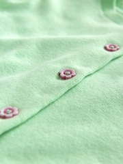 Lime Green Pleated Sleeve Cardigan (3mths-10yrs) - Image 7 of 7