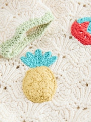 Ecru 100% Cotton Crochet Cardigan (3mths-7yrs) - Image 5 of 5