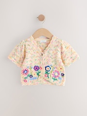 Multi Embroidered Flower Cardigan (3mths-7yrs) - Image 6 of 9