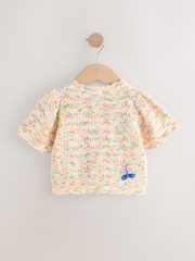 Multi Embroidered Flower Cardigan (3mths-7yrs) - Image 7 of 9