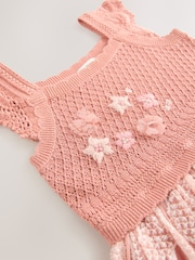 Pink Occasion Knit Dress (3mths-10yrs) - Image 7 of 7