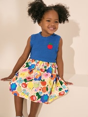 Blue Knit Summer Dress (3mths-7yrs) - Image 1 of 8