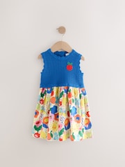 Blue Knit Summer Dress (3mths-7yrs) - Image 5 of 8