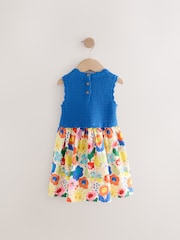 Blue Knit Summer Dress (3mths-7yrs) - Image 6 of 8