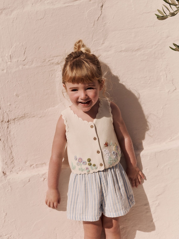 Multi Knitted Wasicoat And Short Set (3mths-7yrs) - Image 3 of 12