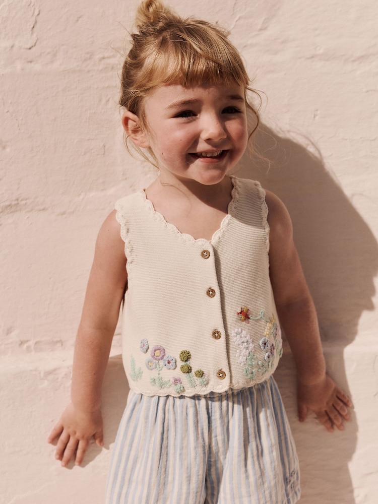 Multi Knitted Wasicoat And Short Set (3mths-7yrs) - Image 4 of 12