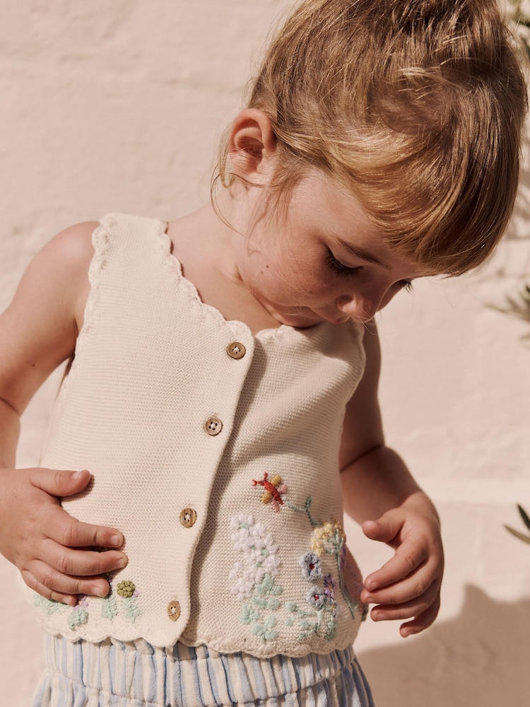 Multi Knitted Wasicoat And Short Set (3mths-7yrs) - Image 7 of 12
