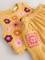 Multi Floral Top and Shorts Set (3mths-7yrs) - Image 9 of 9