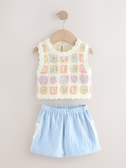 Multi Heart Top and Shorts Set (3mths-7yrs) - Image 5 of 8