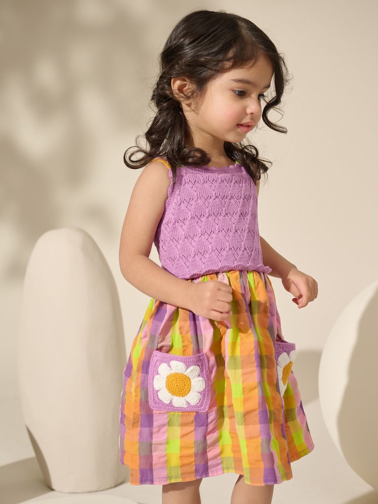 Multi Bright Check Summer Dress (3mths-7yrs) - Image 1 of 7