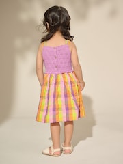 Multi Bright Check Summer Dress (3mths-7yrs) - Image 2 of 7