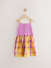 Multi Bright Check Summer Dress (3mths-7yrs) - Image 5 of 7